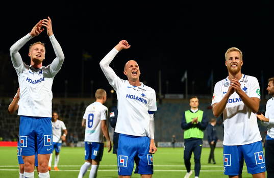 Norrköpings Kalle Holmberg , Andreas Johansson  och Filip