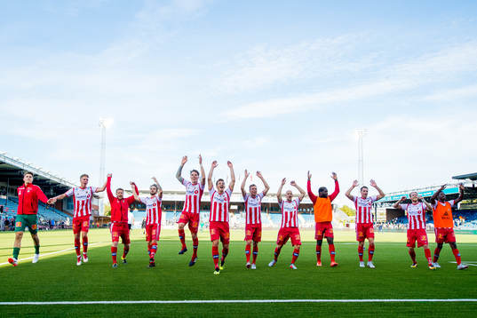 Players of Tromsø celebrate
