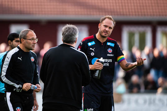 Helsingborgs tränare Per-Ola Ljung och Andreas Granqvist