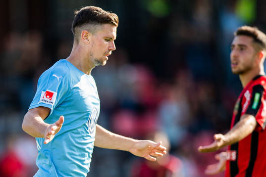 Malmö FFs Marcus Antonsson jublar efter 3-0
