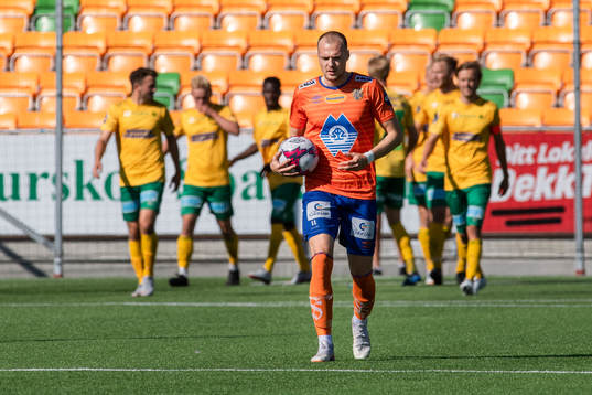 Fredrik Carlsen of Aalesund looks dejected