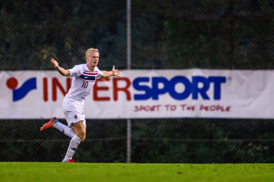 Norges Oscar Aga jublar efter 0-2