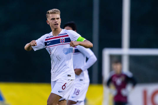 Norges Thomas Grevsnes Rekdal jublar efter 0-2
