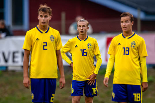Sveriges Isac Larsson , Benjamin Nygren och Hampus Svensson