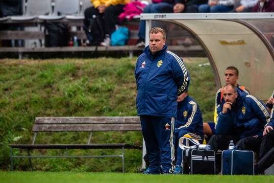 Sveriges förbundskapten Viktor Eriksson 