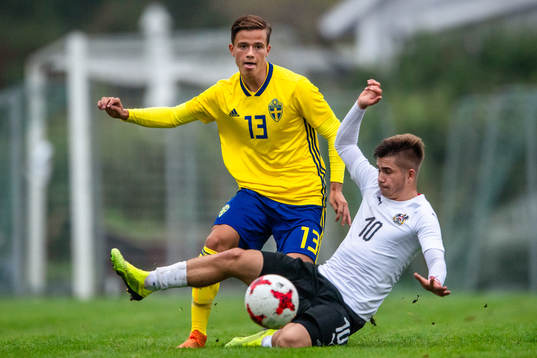 Sveriges Pavle Vagic och Österrikes Romando Schmid