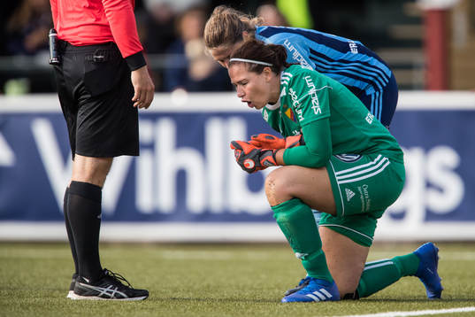 Djurgårdens målvakt Gudbjörg Gunnarsdottir