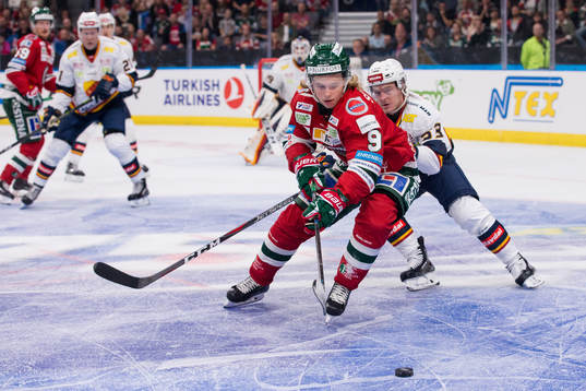 Frölundas Tim Söderlund och Djurgårdens Bobbo Petersson