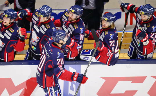 Linköpings Nick Sörenssen jublar