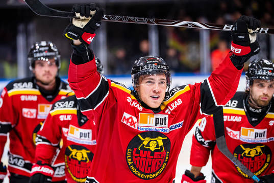Luleås Johan Forsberg jublar