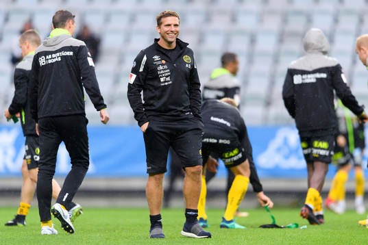 Elfsborgs assisterande tränare Anders Svensson innan fotbollsmatchen i Allsvenskan mellan IFK Göteborg och Elfsborg 16 september 2018 i Göteborg.