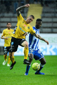Elfsborgs Samuel Holmén och IFK Göteborgs Vajebah