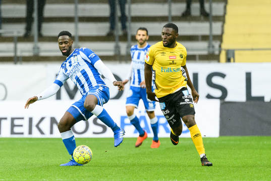 IFK Göteborgs Vajebah Kaliefah Sakor och Elfsborgs Chinedu