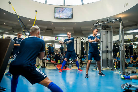 Joonas Tamm and Harmet Singh of Sarpsborg 08