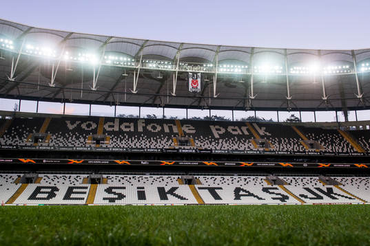 General view of Vodafone Park ahead of the Europa league match between Besiktas and Sarpsborg 08 on September 19, 2018 in Istanbul.