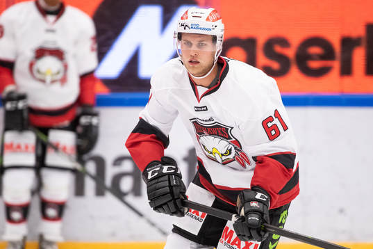 Malmö Redhawks Martin Janohls  i ishockeymatchen i SHL