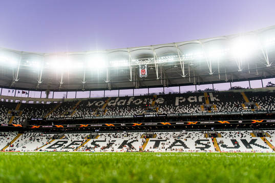General view of Vodafone Park ahead of the Europa League match between Besiktas and Sarpsborg 08 on September 20, 2018 in Istanbul.