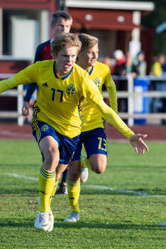 Sveriges Kristoffer Krebs jublar