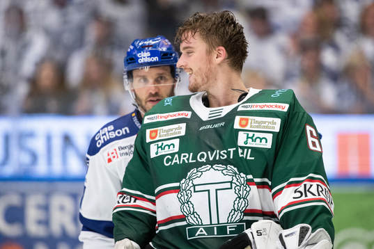 Tingsryds målvakt Tex Williamsson  i ishockeymatchen i