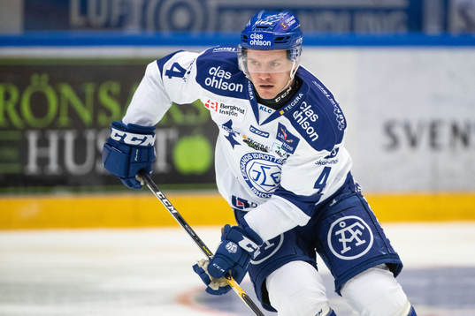 Leksands Mattias Nilsson  i ishockeymatchen i