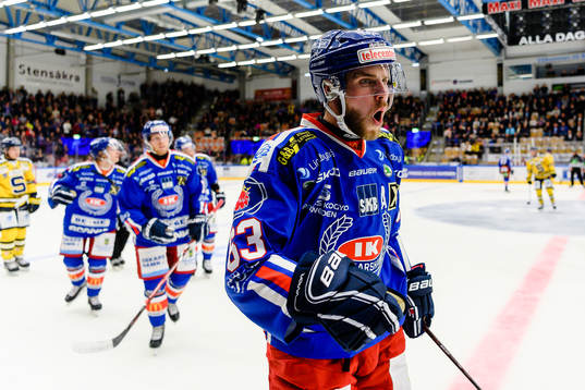 Oskarshamns Robin Söderqvist jublar