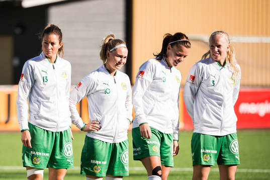 Hammarbys Madeleine Tegström, Emma Jansson, Amanda