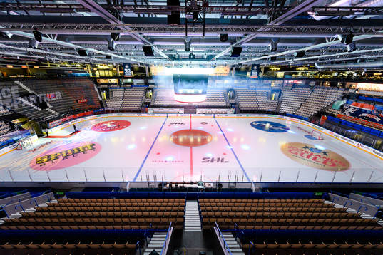 Generell interiör vy från Vida arena före