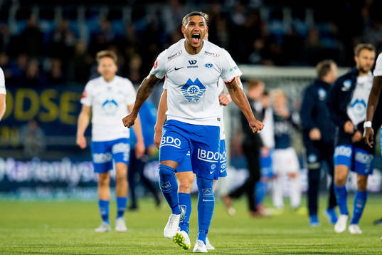 Ruben Gabrielsen of Molde celebrates