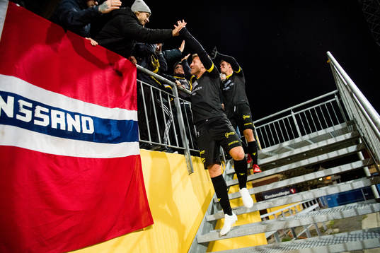 Adnan Hadzic of Start celebrates