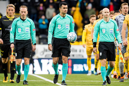 Rohit Saggi, referee, ahead of the Eliteserien match between Bodø/Glimt and Start on September 23, 2018 in Bodø.