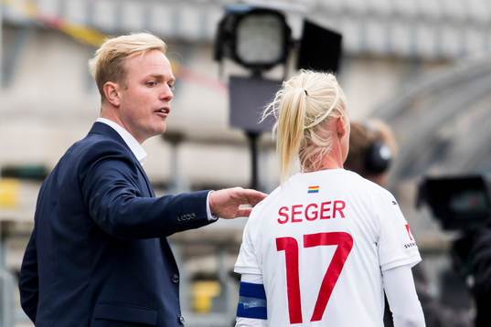 Rosengårds tränare Jonas Eidevall och Rosengårds