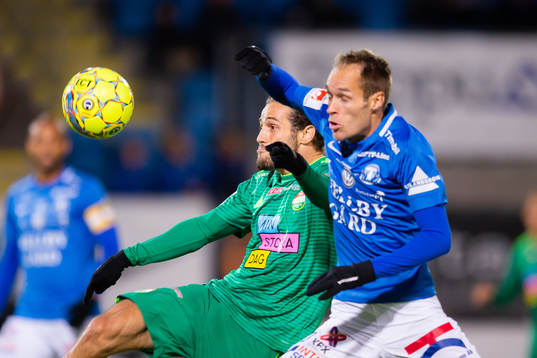 Dalkurds Alex De John och Trelleborgs Zoran Jovanovic