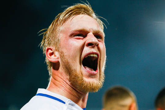 Norrköpings Kalle Holmberg jublar