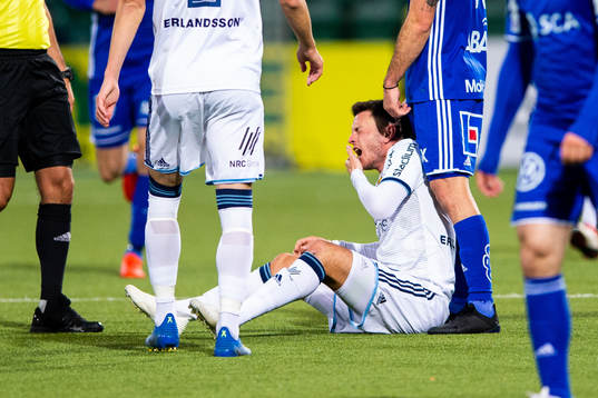 Djurgårdens Kerim Mrabti har ont