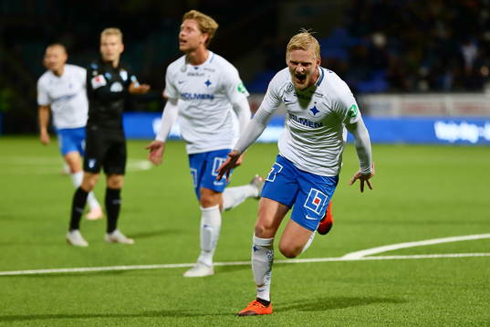 Norrköpings Kalle Holmberg jublar