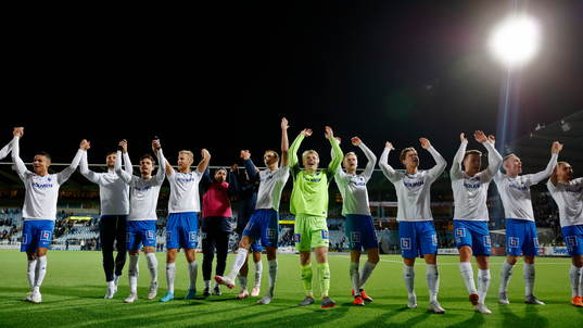 Norrköpings spelare jublar