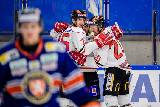 Örebros Anton Hedman, Tylor Spink och Marcus Weinstock