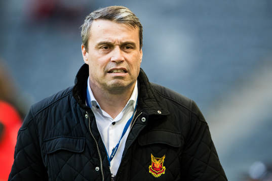 Östersunds ordförande Daniel Kindberg innan fotbollsmatchen i Allsvenskan mellan Djurgården och Östersund den 30 september 2018 i Stockholm. 