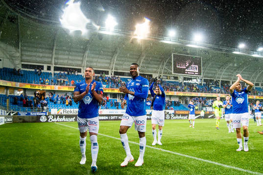 Ruben Gabrielsen and Leke Samson James of Molde