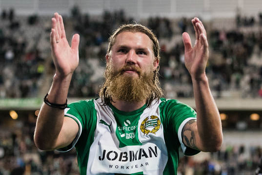 Hammarbys Björn Paulsen jublar