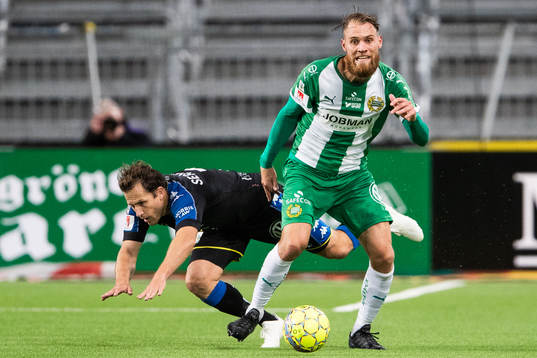 IFK Göteborgs Tobias Hysén faller