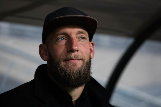 Hammarbys Benny Lekström innan fotbollsmatchen i