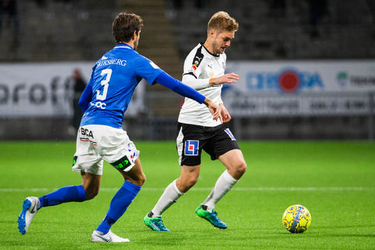 Örebros Johan Mårtensson och Trelleborgs Sebastian Ohlsson