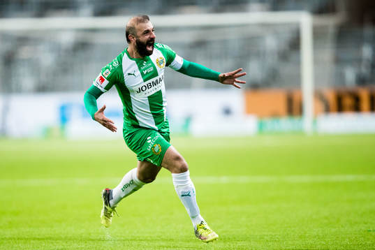 Hammarbys Kennedy Bakircioglu jublar