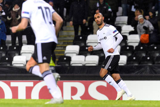 Issam Jebali of Rosenborg after scoring 1-3