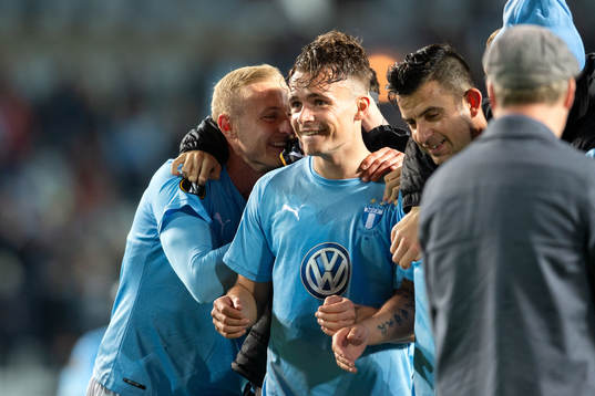 Andreas Vindheim of Malmö FF celebrates after the Europa League group stage match between Malmö FF and Besiktas on October 4, 2018 in Malmö.
