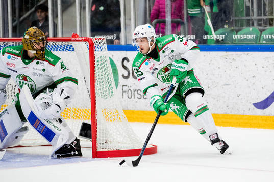 Rögles målvakt Justin Pogge och Ben Youds