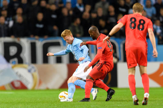 Anders Christiansen of Malmö FF and Vagner Silva De Souza