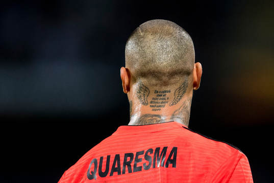 Ricardo Quaresma of Besiktas with tattoos