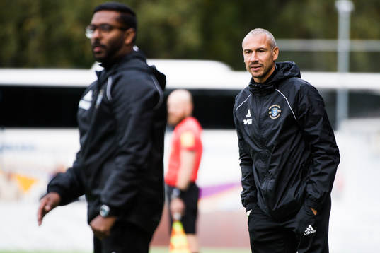  Ängelholms tränare Alexander Tengryd och Henrik Larsson